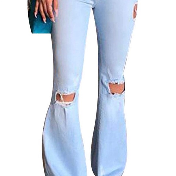 Denim - Light Blue Hippie Jeans! #DW50